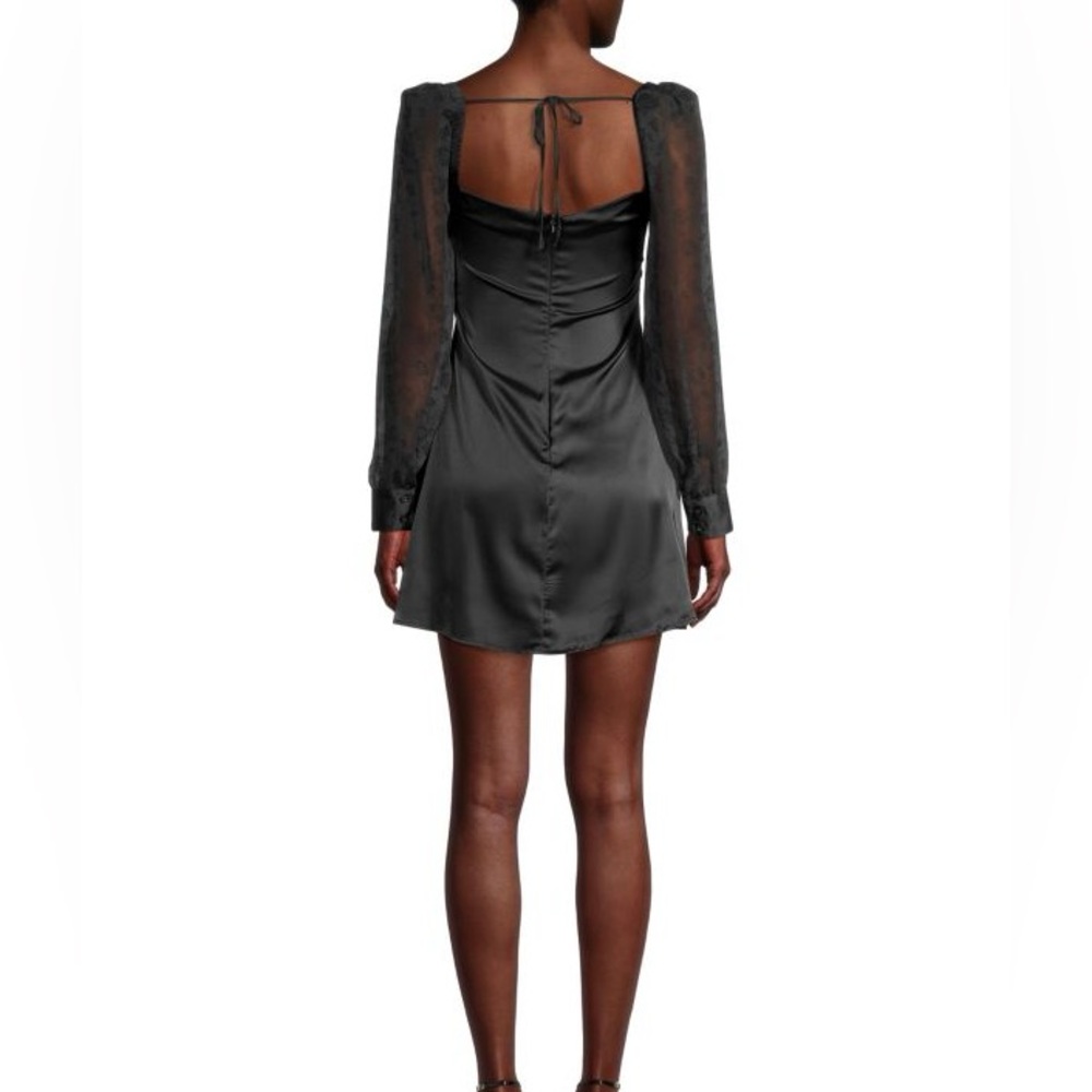 DANIELLE BERNSTEIN Puff-Sleeve Mini Dress (size 6) - Picture 2 of 9